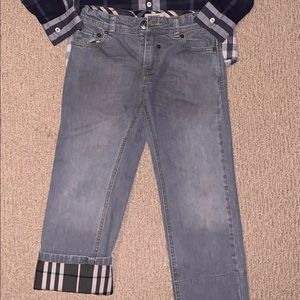 Burberry shirt and pants 5Y/6Y
